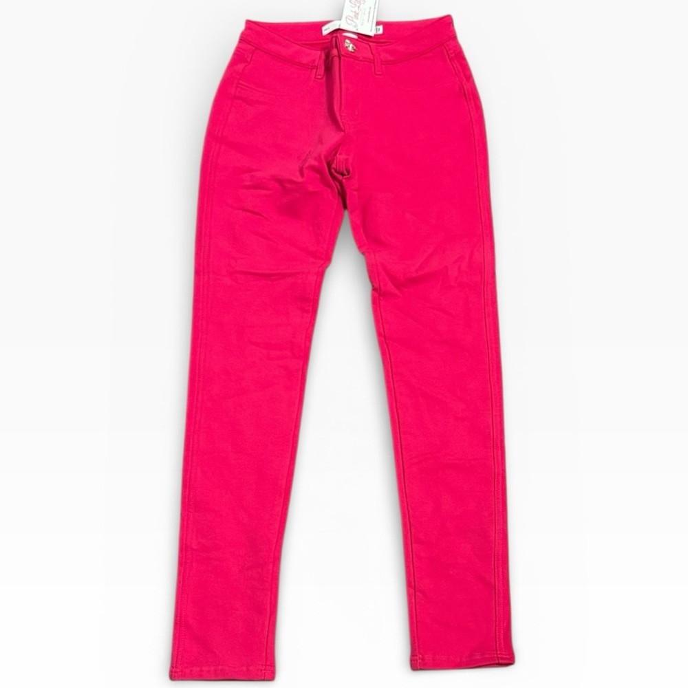 JW MAXX hot pink skinny jeggings size large NWT